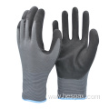 Hespax 13G Polyester Nitrile Working Gloves Sandy Finish